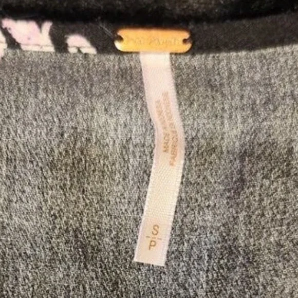 Free People‎ Clear Skies Black Floral Cold Shoulder Tunic Dress Size Small - Picture 6 of 6